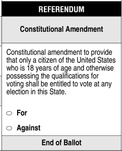 "The right of naturalized citizens to vote is still constitutionally protected." (Courtesy of NCSBE)